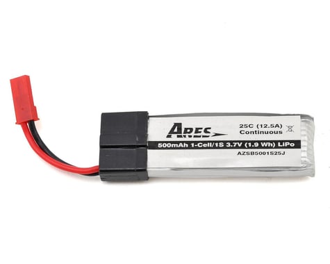 Ares 1S 25C LiPo Battery w/JST Connector (Ethos QX 130) (3.7V/500mAh)