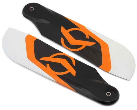 Azure Power 105mm Carbon Fiber Tail Blade Set (Orange/White)