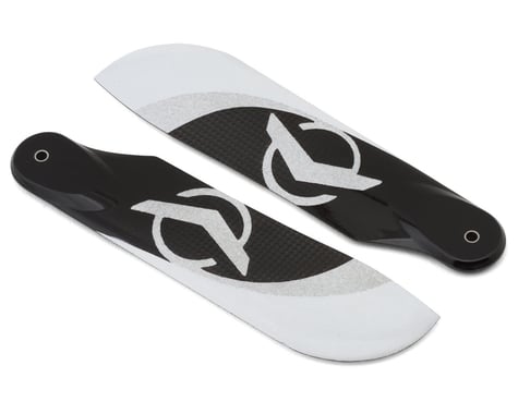 Azure Power 115mm Carbon Fiber Tail Blade Set (Black/White)