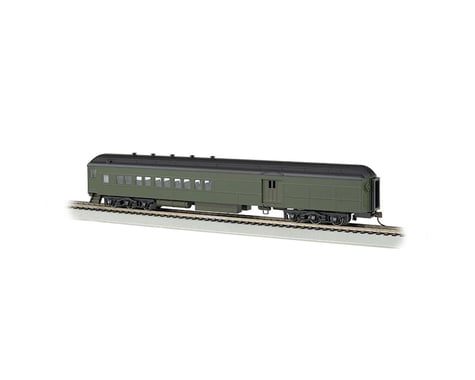 Bachmann Painted Unlettered Pullman Green 72' Heavyweight Combine (HO Scale)