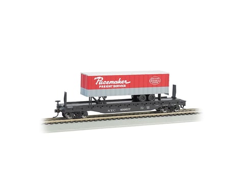 Bachmann New York Central 52' Flat Car w/ NYC Pacemaker 35' Trailer