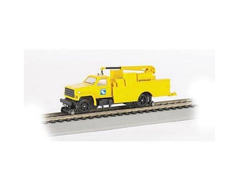 Bachmann Conrail Hi-Rail Equipment Truck w/ Crane & DCC (Yellow) (HO Scale)