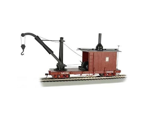 Bachmann MOW Derrick Car (Red) (On30 Scale)