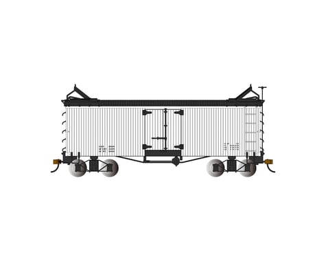 Bachmann Reefer (White w/Black Roof & Ends) (On30 Scale)