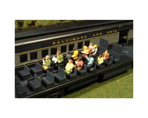 Bachmann SceneScapes Waist-Up Seated Passengers (12) (O Scale)