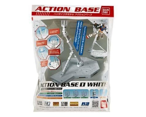 Bandai Action Base 1 Display Stand (White) For Gundam Model Kits