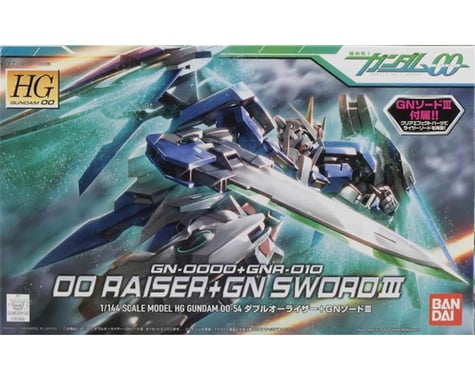Bandai HG00 1/144 #54 Gundam 00 Raiser + GN Sword III "Gundam 00" Model Kit