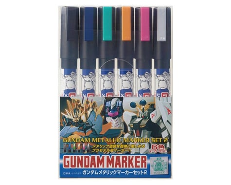 GSI Creos Mr. Hobby GMS125 Gundam Metallic Marker Set 2