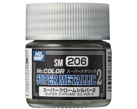 GSI Creos Mr. Hobby SM206 Super Chrome Silver 2 10ml