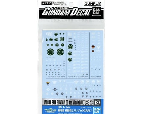 Bandai GD-127 Mobile Suit Gundam 00 The Movie Multiuse 1 Waterslide Decals