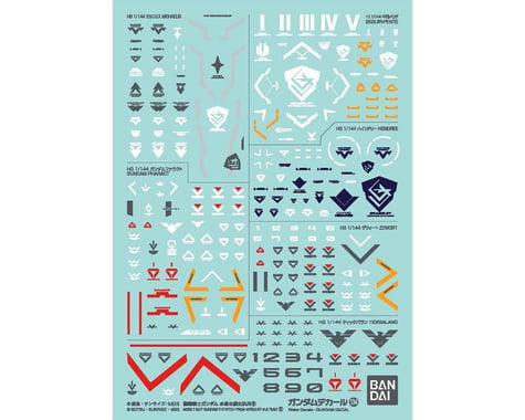 Bandai GD-134 Mobile Suit Gundam The Witch From Mercury Multiuse #2 Waterslide Decals