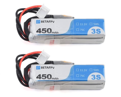 BetaFPV 3s 75C LiPo Battery (11.1V/450mAh) (2)