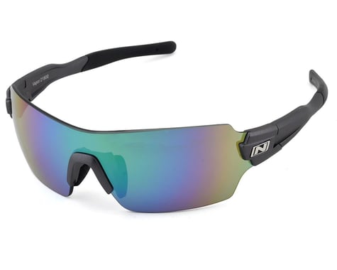 Optic Nerve Vapor Sunglasses (Matte Carbon) (Smoke Green Mirror Lens)