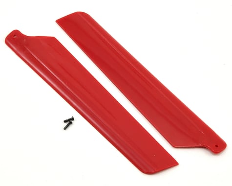 Blade Main Rotor Blade Set w/Hardware (Red) (2) (mSR X)