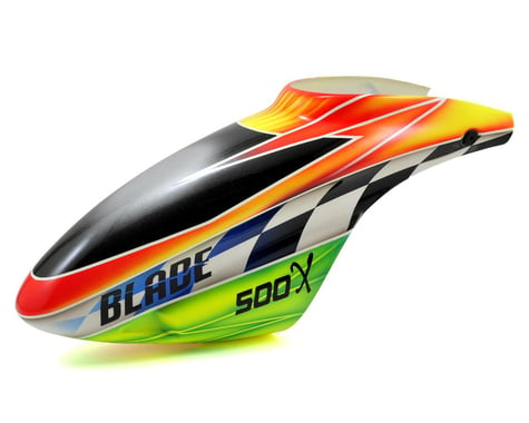 Blade 500 X Fiberglass "B" Canopy (Orange/Green)