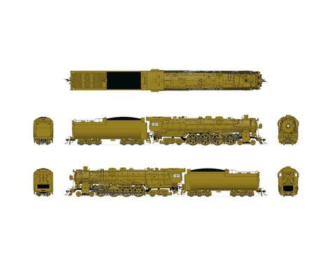 Broadway HO Brass A-3 4-8-4 w DCC & Paragon 3 Undecorated
