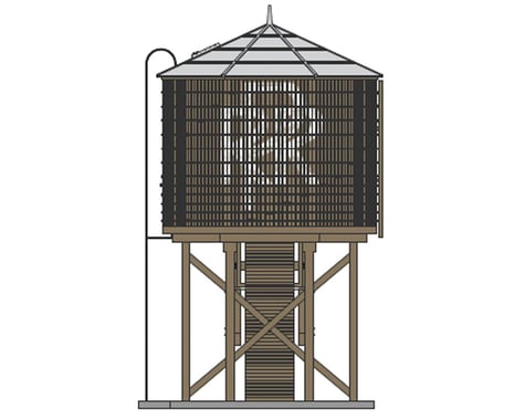 Broadway HO Operating Water Tower/Sound,PRR/Weathered Brown