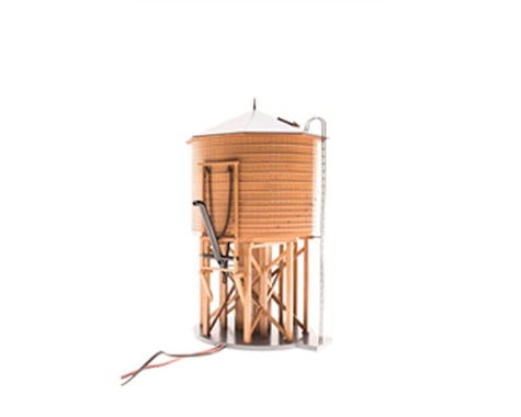 Broadway O Operating Water Tower w/Sound, Weathered Brown