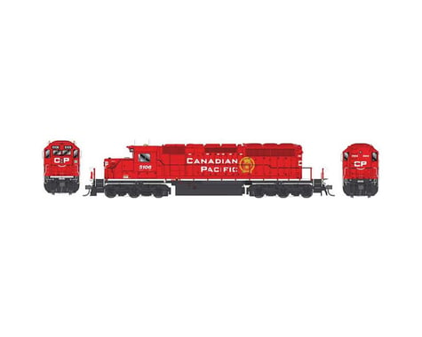 Bowser HO SD40 w DCC & SND CPR Block Let SD40-3 #5106