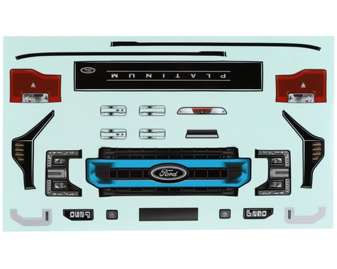 CEN Ford F250 Front Grille Decal (Blue)