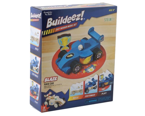 Creativity For Kids Buildeez! Race Car Blaze Wodden Model Kit