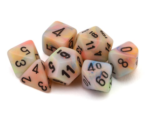 Chessex Festive® Mini-Hedral™ 7-Die Set (Circus™/Black)