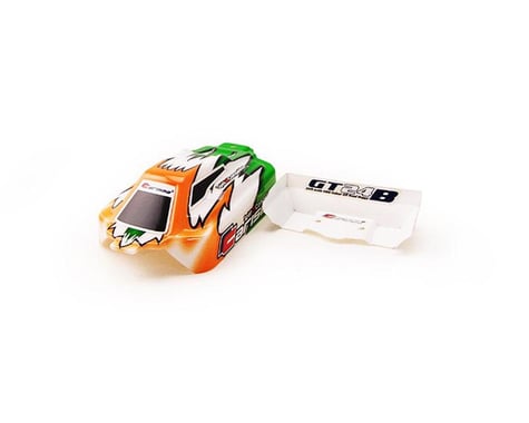 Carisma GT24B Painted and Decorated Buggy Body; Orange / Green