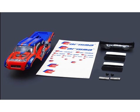 Carisma GT24TR Painted and Decorated Truggy Body ( Red / Blue)