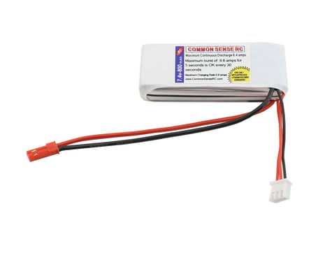 Common Sense RC Li-Poly Battery Pack 8C (7.4V - 800mAh)