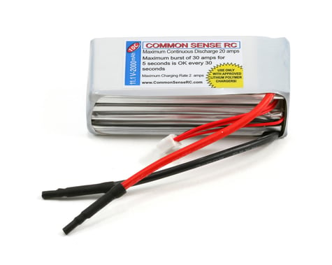 Common Sense RC Li-Poly Battery Pack 10C (11.1V - 2000mAh)