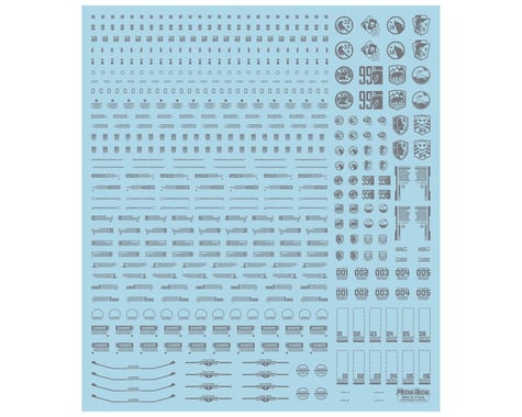 Mecha Decals 1/144 Ultra Premium Waterslide Decal Sheet (Grey) (#3)