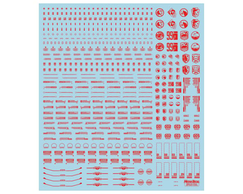 Mecha Decals 1/144 Ultra Premium Waterslide Decal Sheet (Red) (#3)