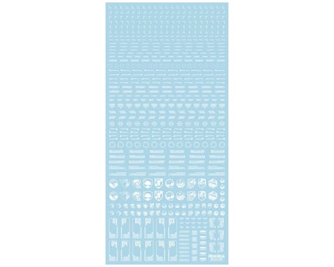 Mecha Decals 1/100 Ultra Premium Waterslide Decal Sheet (White) (#4)