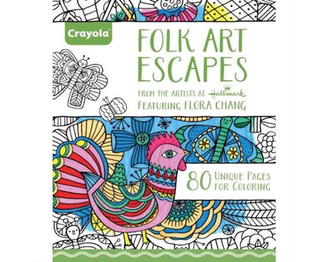 Crayola Llc Coloring Book Folk Art Escapes