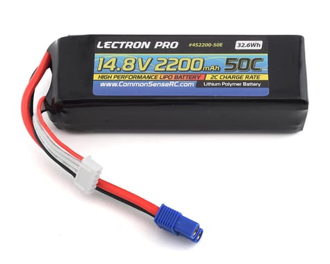 Common Sense RC Lectron Pro 4S 50C LiPo Battery (14.8V/2200mAh)