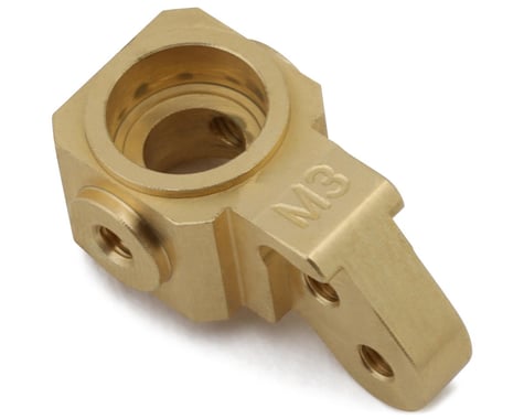 Custom Works Brass Front Spindle (1) (Hex Axle)