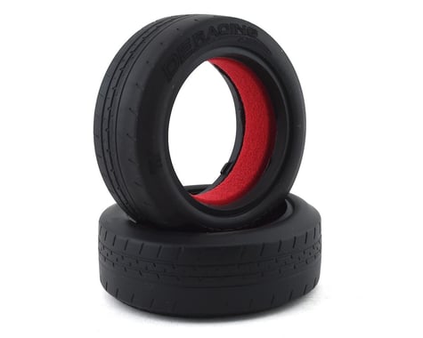 DE Racing Phenom Front Racing Tires w/Red Insert (2) (Clay)