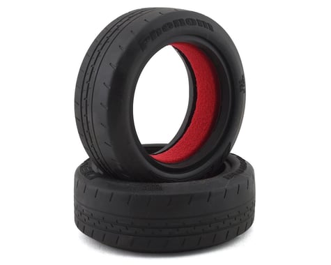 DE Racing Phenom Front Racing Tires w/Red Insert (2) (D30)