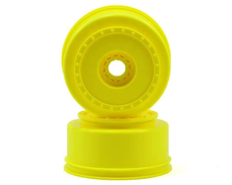 DE Racing 17mm Hex "Borrego" Short Course Wheels (Yellow) (2) (SC8)