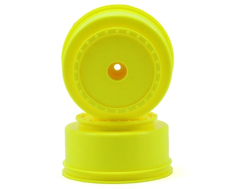 DE Racing 12mm Hex "Borrego" Short Course Wheels (Yellow) (2) (SC6/Slash/Blitz)