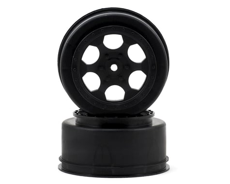 DE Racing 12mm Hex "Trinidad" Short Course Wheels (Black) (2) (22SCT/TEN-SCTE)