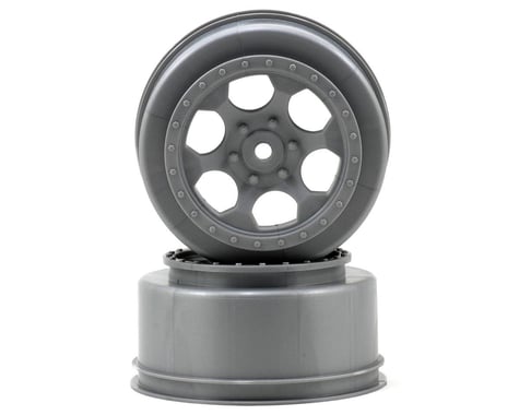 DE Racing 12mm Hex "Trinidad" Short Course Wheels (Silver) (2) (22SCT/TEN-SCTE)
