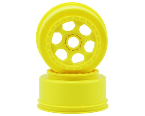 DE Racing 17mm Hex "Trinidad" Short Course Wheels (Yellow) (2) (SC8/Senton)