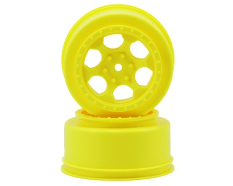 DE Racing 12mm Hex "Trinidad" Short Course Wheels (Yellow) (2) (SC5M)