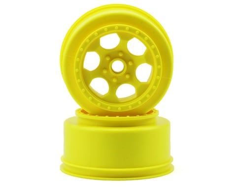 DE Racing "Trinidad" Short Course Wheels (Yellow) (2) (SC10 Front)
