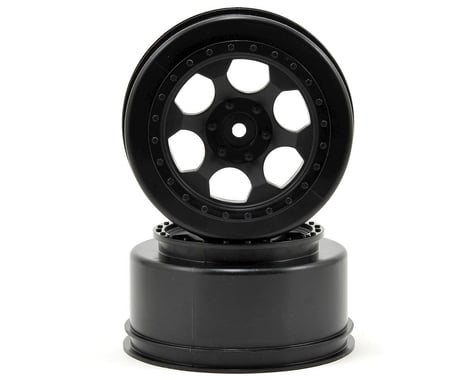 DE Racing Trinidad Short Course Wheels w/3mm Offset (Black) (2) (SC5M)