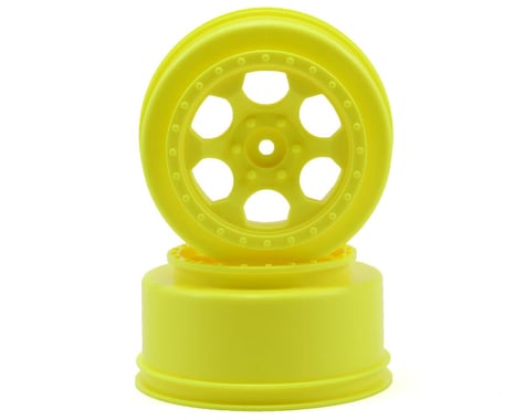 DE Racing Trinidad Short Course Wheels w/3mm Offset (Yellow) (2) (SC5M)