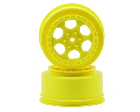 DE Racing 15mm Hex "Trinidad" Short Course Wheels (Yellow) (2) (DESC210/410)