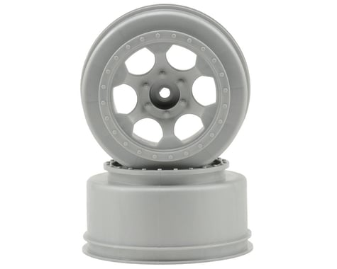 DE Racing 12mm Hex "Trinidad" Short Course Wheels (Silver) (2) (Slash Front)