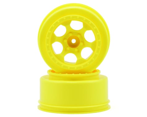 DE Racing 12mm Hex "Trinidad" Short Course Wheels (Yellow) (2) (Slash Front)